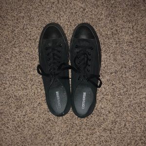 All Black Converse
